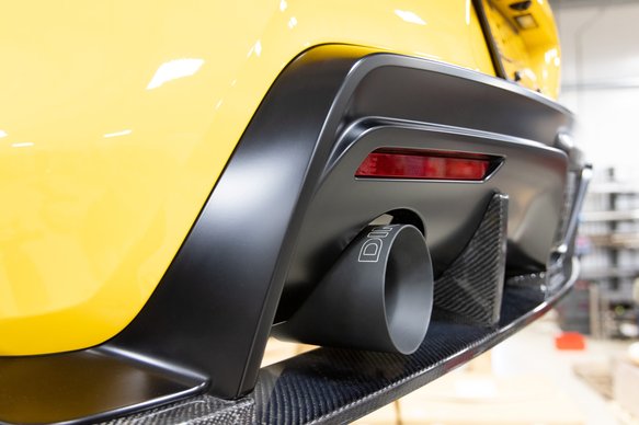 Dinan Valved Cat-Back Exhaust - 2020-2025 Toyota GR Supra 3.0 Stainless Steel - Black Tips - A90/A91