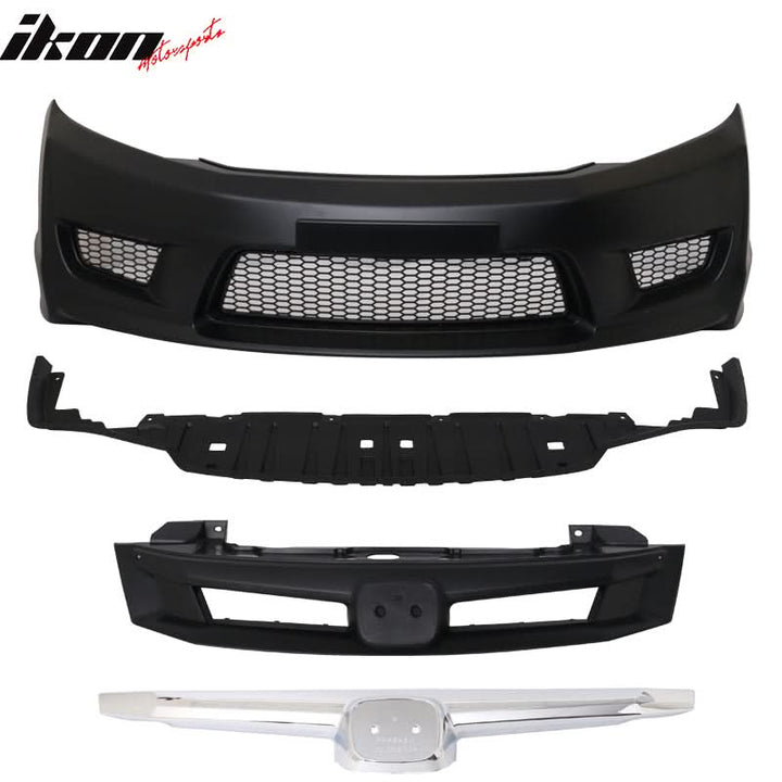 2012-2015 Honda Civic CTR Type R Unpainted Front Bumper Cover PP