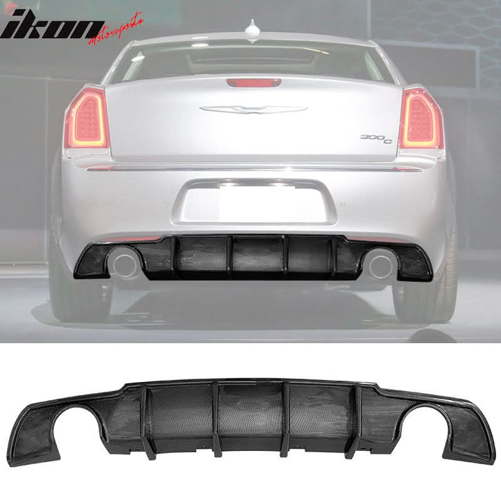 2015-2024 Chrysler 300 4 Shark Fin Style Rear Diffuser Lip PP