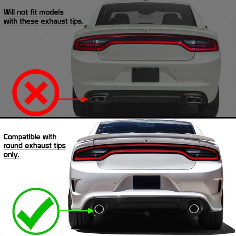 2015-2024 Dodge Charger SRT V3 Rear Diffuser with Reflective Tape PP