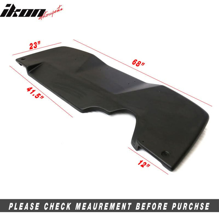 Universal Fitment VTX Style Unpainted Black Rear Bumper Diffuser FRP