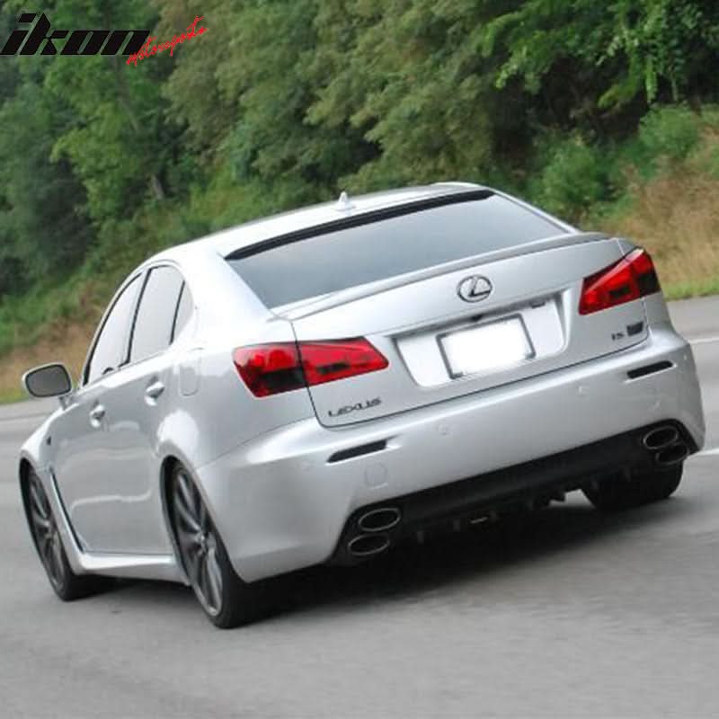 2006-2013 Lexus IS250 IS350 ISF Gloss Black Rear Bumper Diffuser ABS