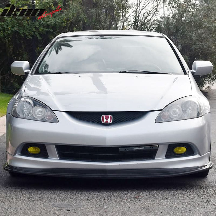 2005-2006 Acura RSX DC5 MDA Style Unpainted Black Front Bumper Lip PU
