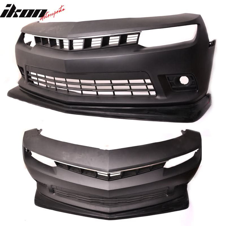 2014-2015 Chevrolet Camaro SS Z28 Style FRP Front Bumper Lip Spoiler