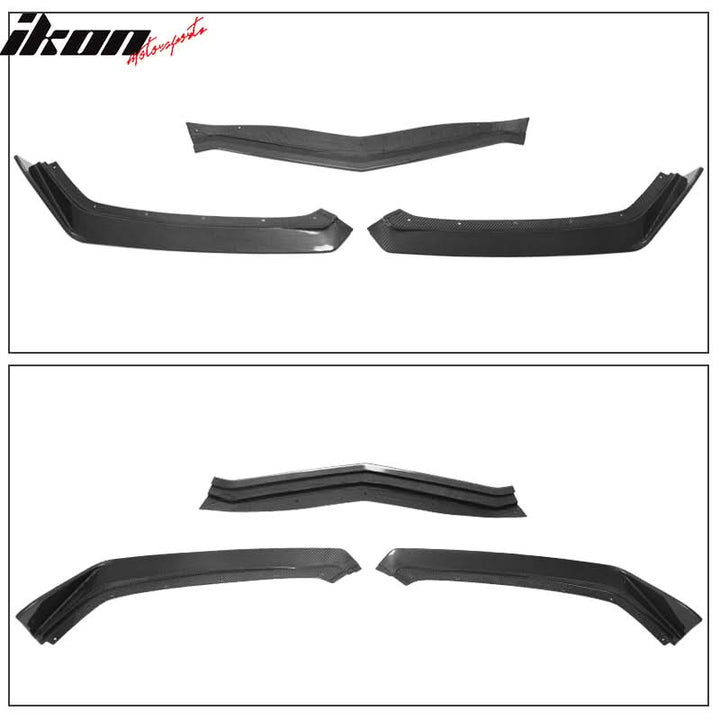 2020-2025 Chevy Corvette C8 5VM Style Front Bumper Lip Carbon Fiber