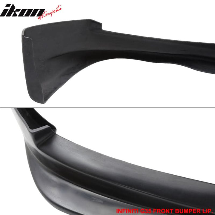 2003-2007 Infiniti G35 Coupe 2Dr GT Style Front Bumper Lip Spoiler PU