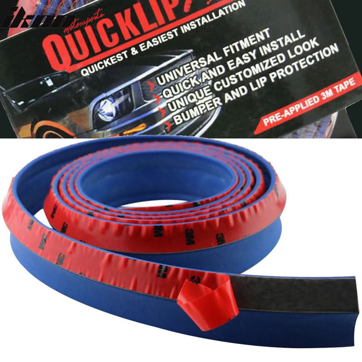 Universal Type 1 100" 8.5FT Front Bumper Lip Side Splitter Rubber Foam