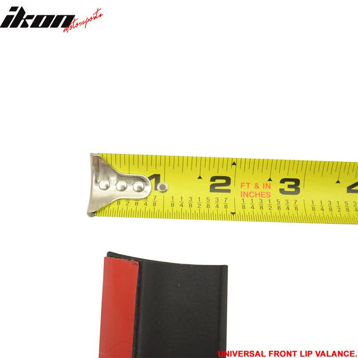 Universal 100in Foam Front Bumper Lip Splitter Spoiler Valance Chin