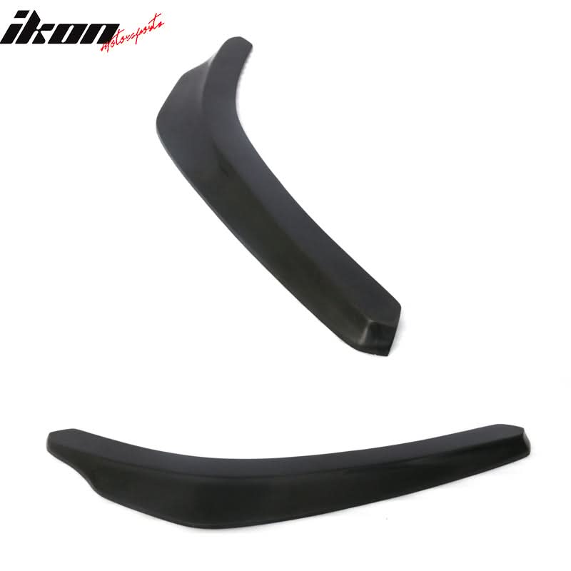 Universal 24x4" IKON Style Add On Front Bumper Lip Splitter PP 2PCS