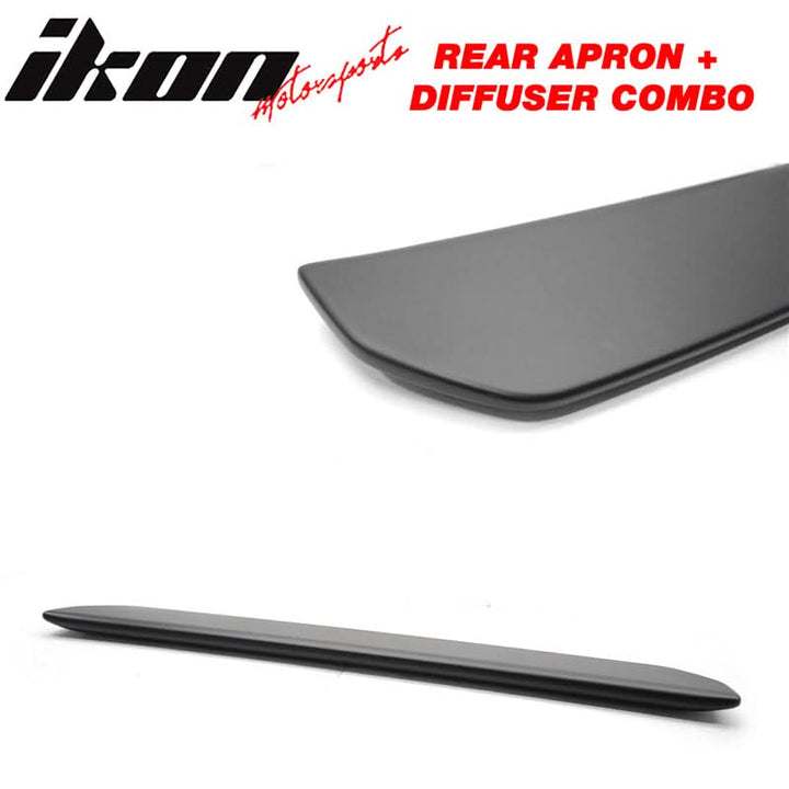 2015-2021 Subaru WRX STI 2 Piece Rear Aprons + Rear Diffuser ABS