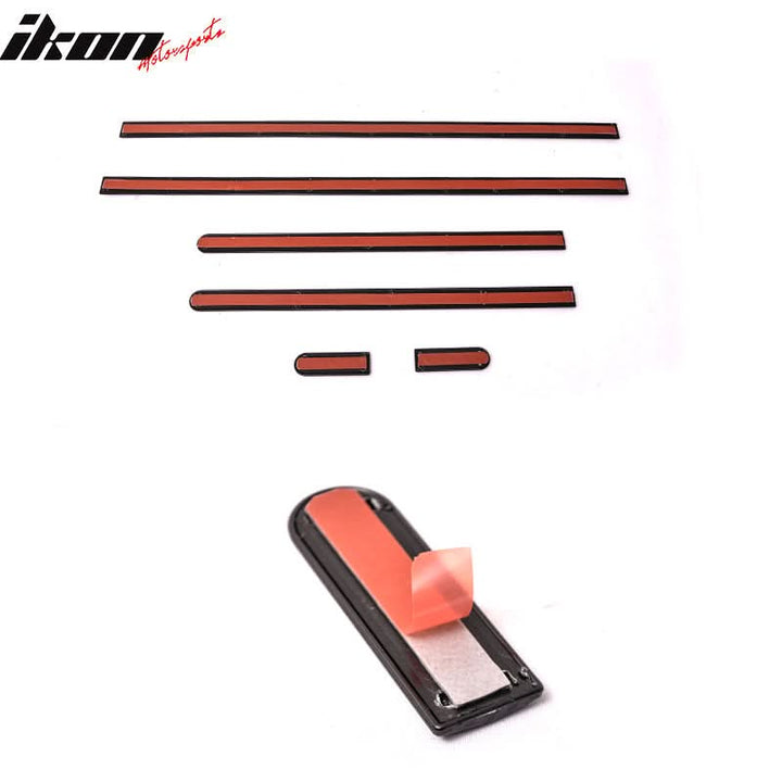 1996-2000 Honda Civic 2Dr 3Dr Side Door Molding Carbon 3D Look ABS