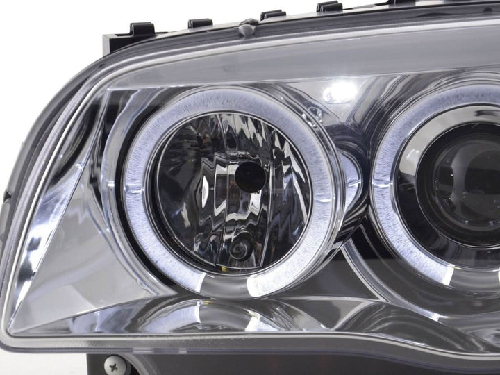 BMW 1-series E81 E82 E87 E88 Chrome Angel Eyes Headlight Set (2004 to 2011)