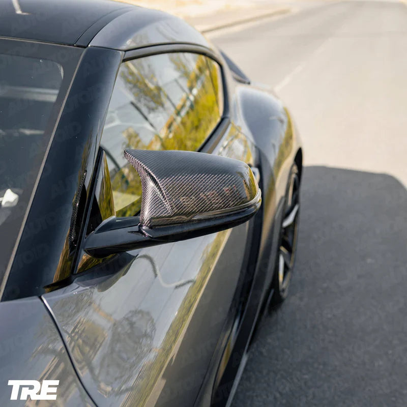 Toyota Supra (MK5) Pre-Preg Carbon Fibre M Style Mirror Covers by TRE (2019+)