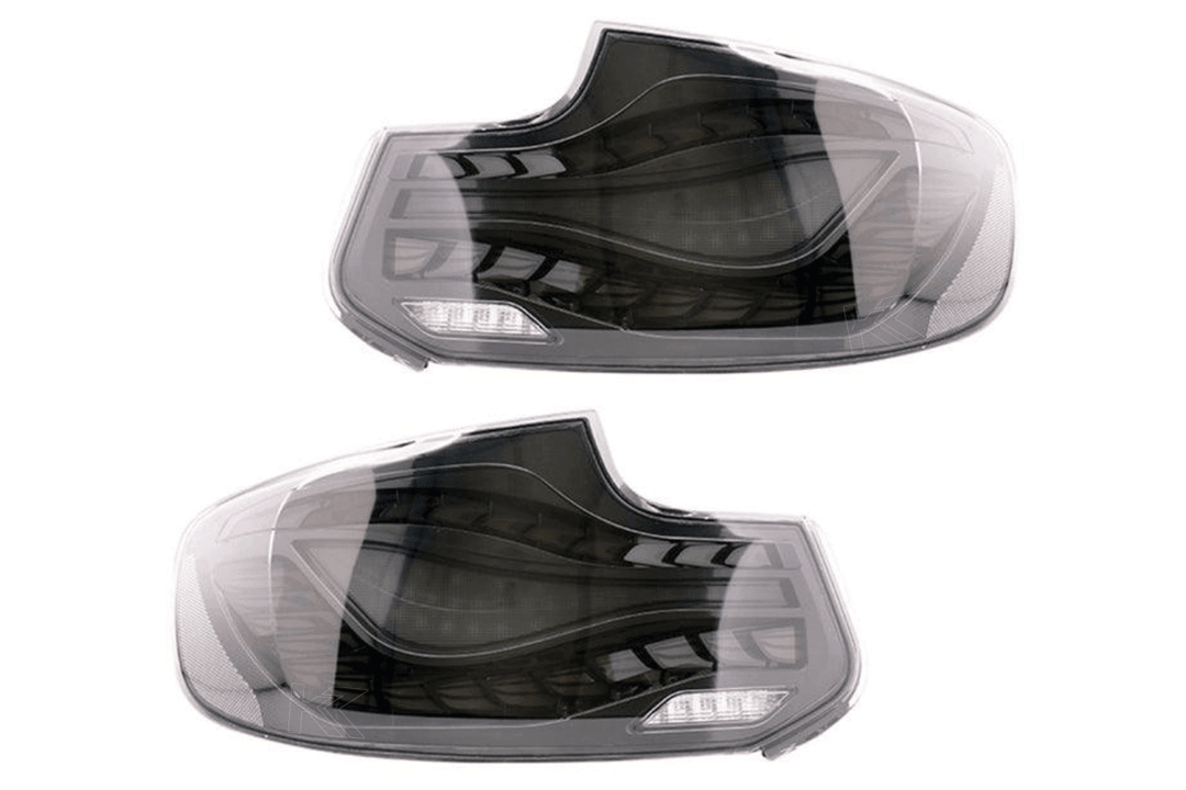 BMW 2-Series & M2 (F22 F23 F87) Red and Black Dragon Scale OLED Tail Lights