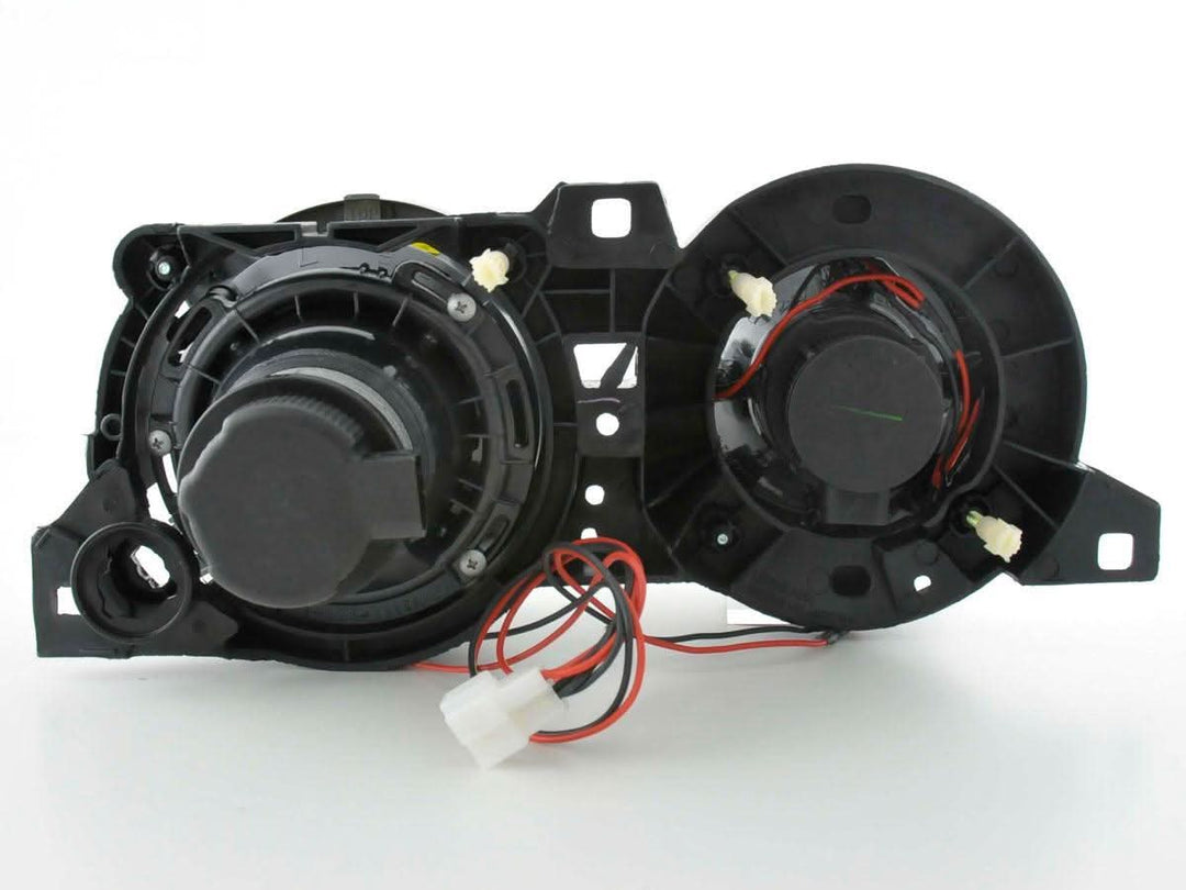 BMW 3-series E30 2/4 door. Black Angel Eyes Headlight Set (1987-1991)