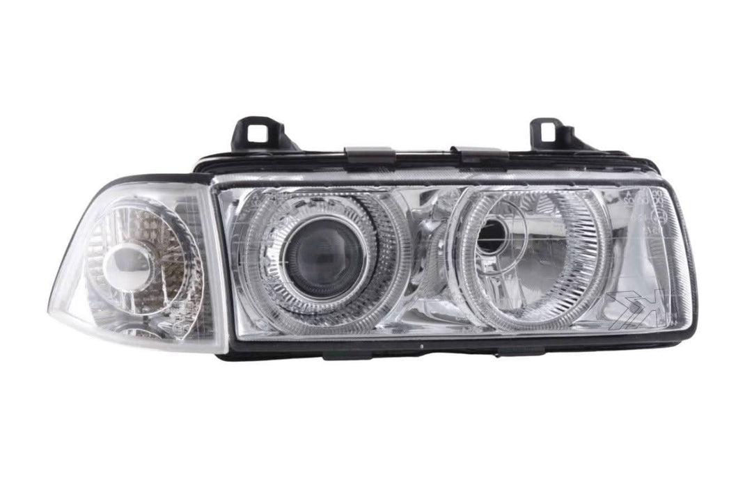 BMW 3-series E36 Coupe/Convertible Chrome Xenon Angel Eyes Headlights (1992-1998)