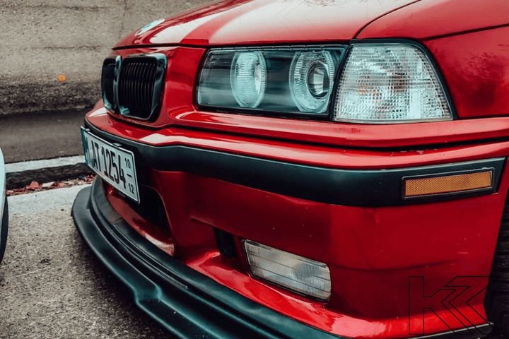 BMW 3 Series E36 Sedan Black Angel Eyes LED Headlights (1992 - 1998)