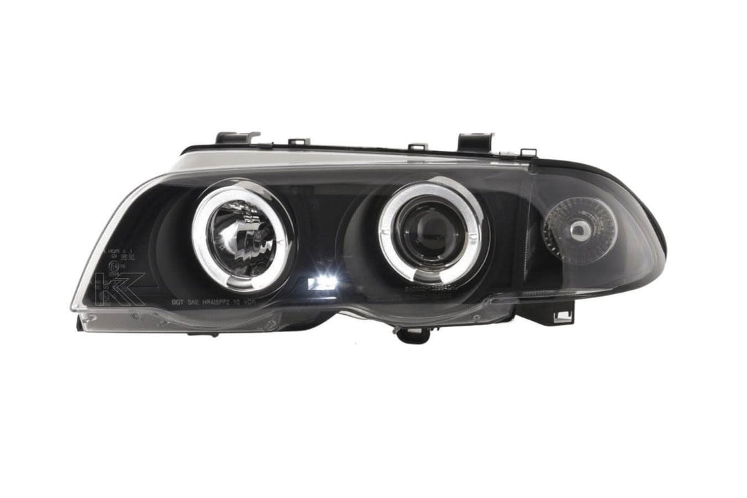 BMW 3-series E46 Sedan/Touring Black Angel Eyes Headlight Set (1998-2001)