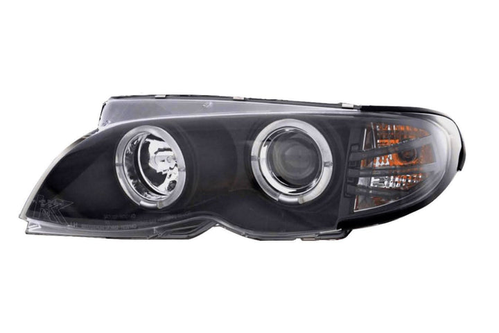 BMW 3-series E46 Sedan/Touring Black Angel Eyes Headlight Set (2002-2005)