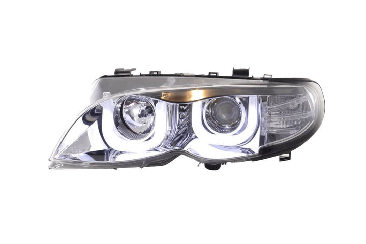 BMW 3-series E46 Sedan/Touring Chrome U Eye Headlights (2002-2005)