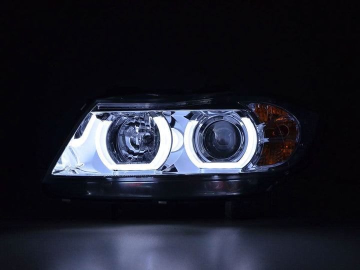 BMW 3 Series E90 /E91 Chrome LED U BAR Headlights (2005 - 2012)