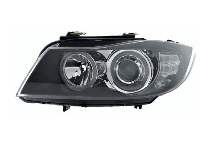 BMW 3-Series (E90 Sedan / E91 Touring) Black Angel Eyes Headlights (2005-2008)