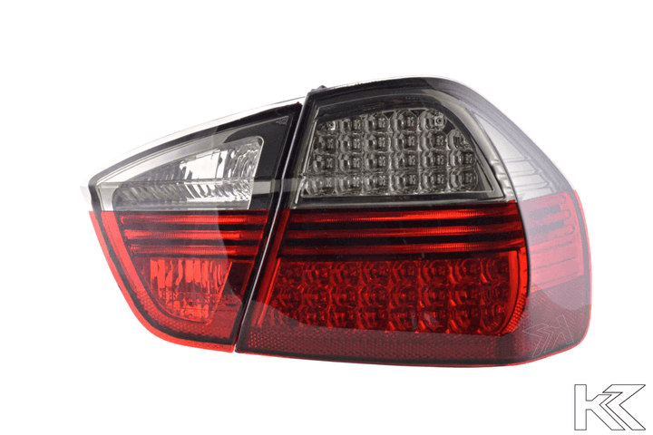 BMW 3-series E90 Sedan Red/Smoke Euro LED Taillights Set (2005-2008)