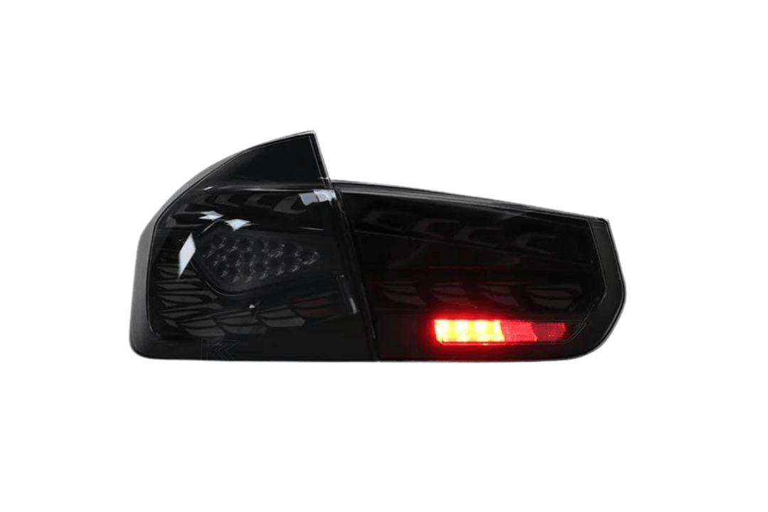 BMW 3 Series F30 F35 F80 Black Dragon Scale LED Tail Lights (2012-2019)