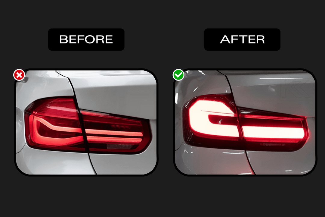 BMW 3 Series F30 F35 F80 "Modern Black Line" LED Tail Light Upgrade (2012-2019)