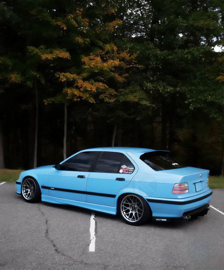 BMW E36 Sedan Series 3 Black HM Style Roof Spoiler (1990 - 2000)