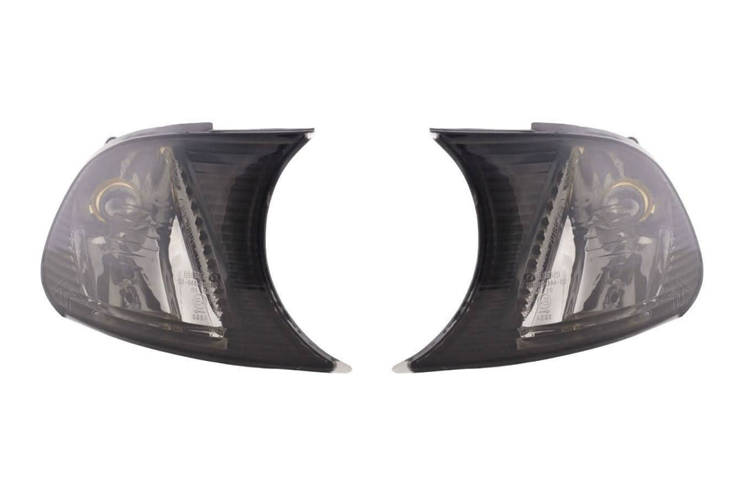 BMW E46 Coupe/Convertible Smoked Clear Clip On Corner Lights 1998-2001