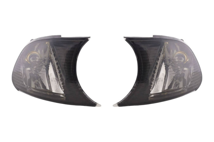 BMW E46 Coupe/Convertible Smoked Clear Clip On Corner Lights 1998-2001