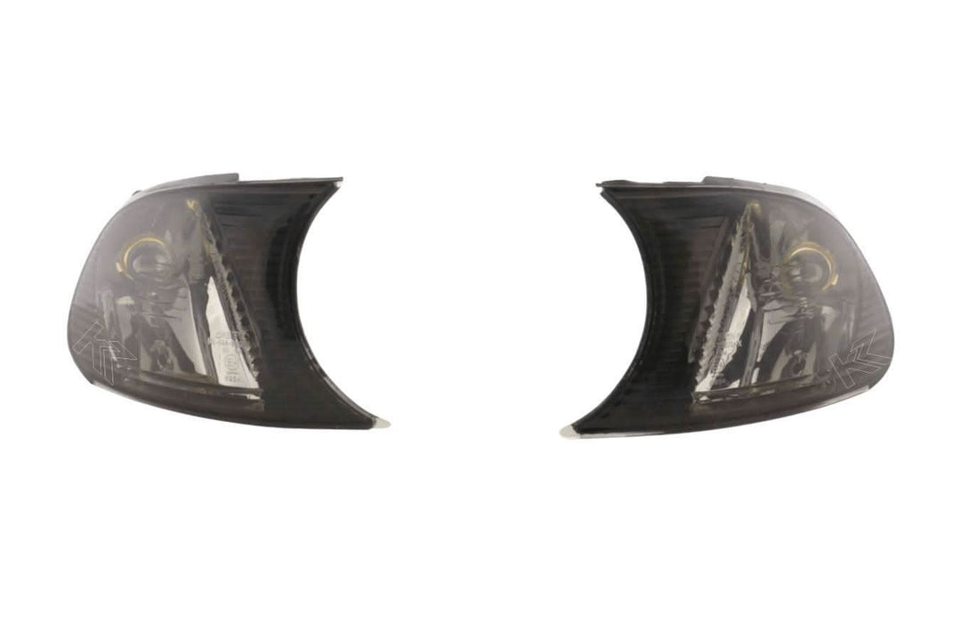 BMW E46 Coupe/Convertible Smoked Clear Clip On Corner Lights 1998-2001