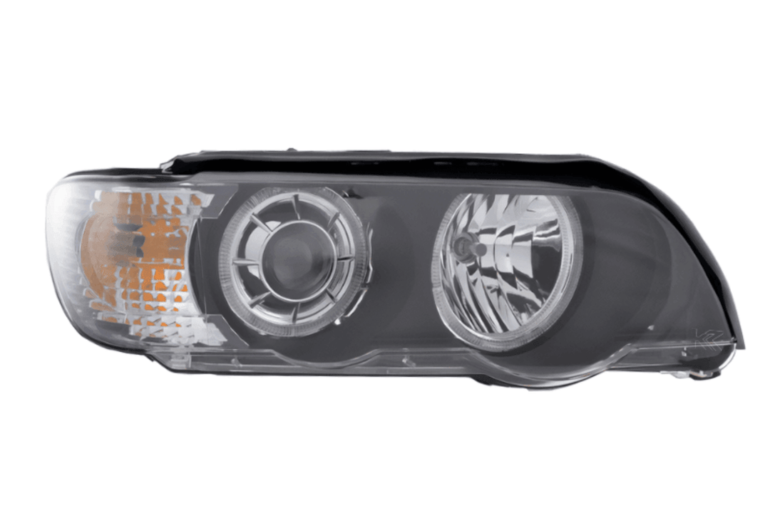 BMW E53 X5 Black OE+ Angel Eye Headlights - (2000-2003)
