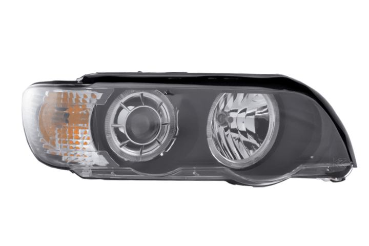 BMW E53 X5 Black OE+ Angel Eye Headlights - (2000-2003)