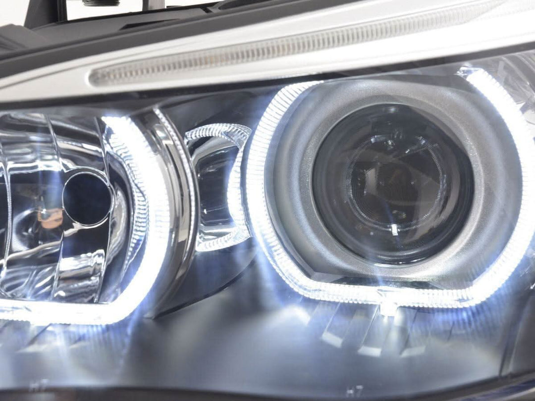 BMW E60 E61 5-Series OE+ Angel Eyes LED Headlights (2003-2006)