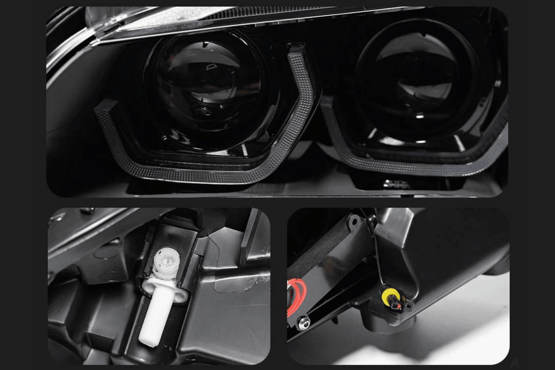 BMW E84 X1 Modern Style Angel Eye HID Bi-Xenon Headlights (2010 - 2015)