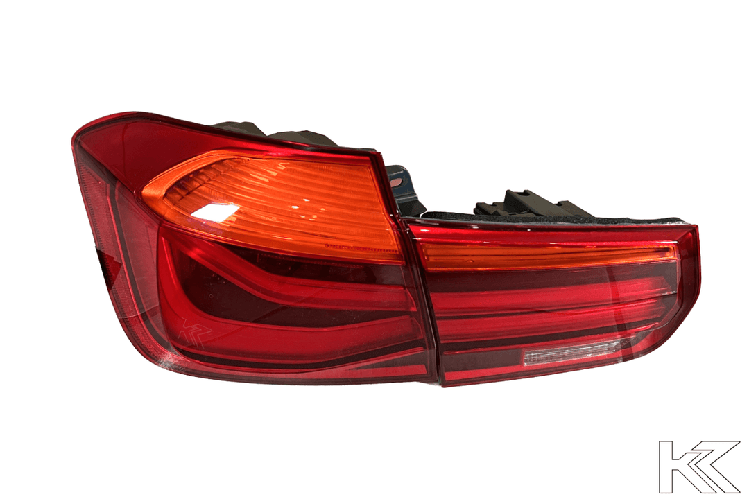 BMW F30 3 Series Sedan LCI Japan Style (Amber) LED Tail Lights - 4 Pieces (2012-2015)