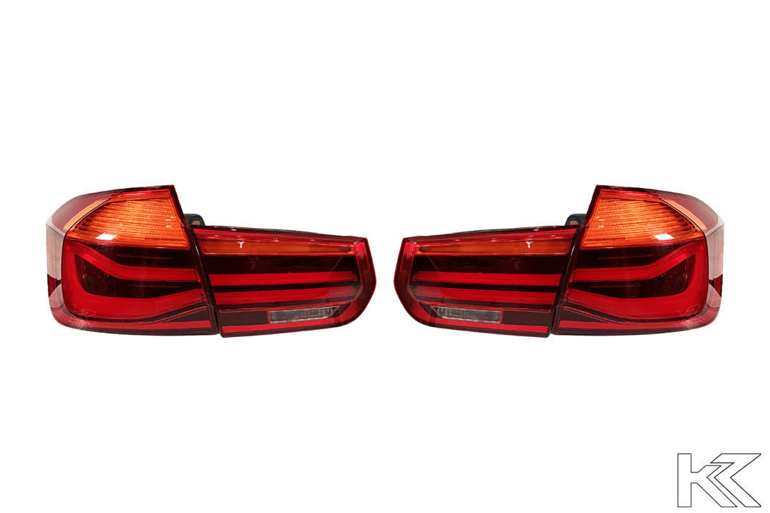BMW F30 3 Series Sedan LCI Japan Style (Amber) LED Tail Lights - 4 Pieces (2012-2015)