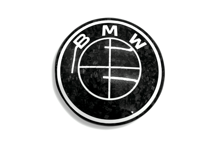 BMW Roundel Emblem Covers - Forged Carbon Fiber Style Emblem