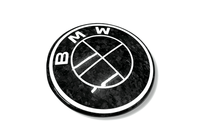 BMW Roundel Emblem Covers - Forged Carbon Fiber Style Emblem