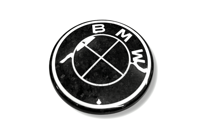 BMW Roundel Emblem Covers - Forged Carbon Fiber Style Emblem