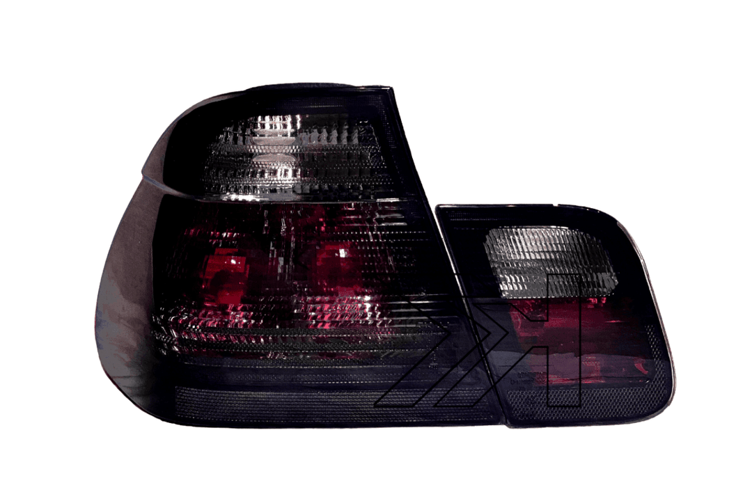 BMW Series 3 E46 Sedan Black Lens Tail Lights (1998-2001)