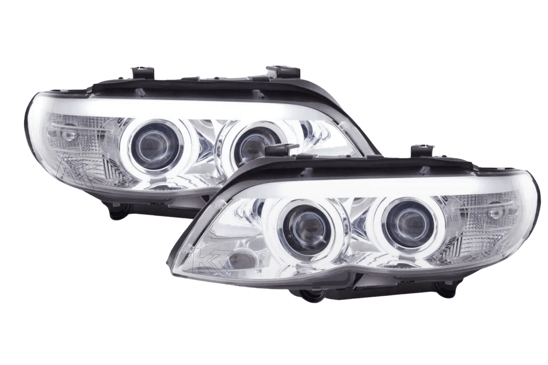 BMW X5 E53 CCFL Chrome Angel Eyes LED Headlights (2003-2006)