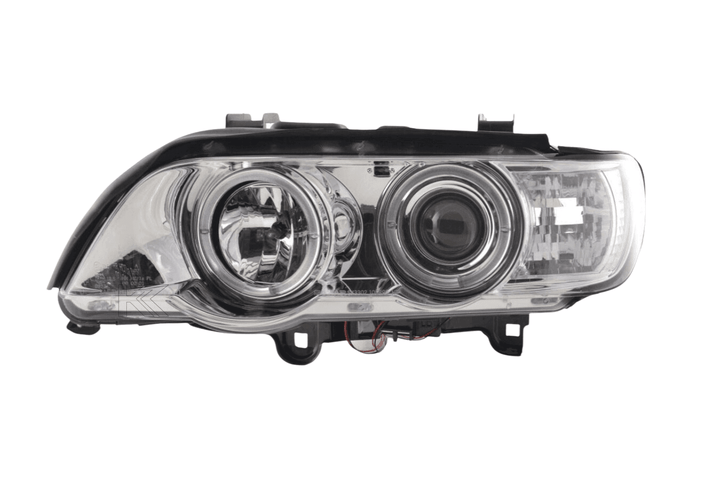 BMW X5 E53 Chrome Angel Eyes LED Headlight Set (1998-2002)