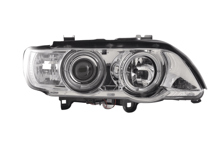 BMW X5 E53 Chrome Angel Eyes LED Headlight Set (1998-2002)