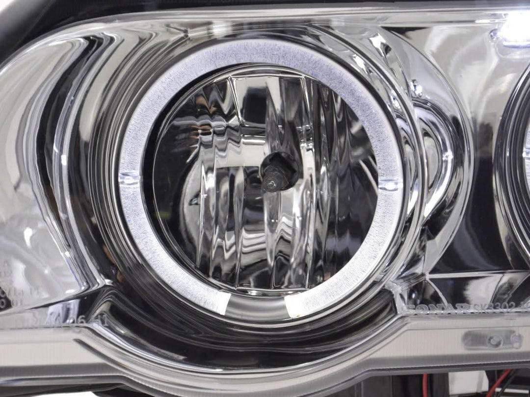 BMW X5 E53 Chrome Angel Eyes LED Headlight Set (1998-2002)
