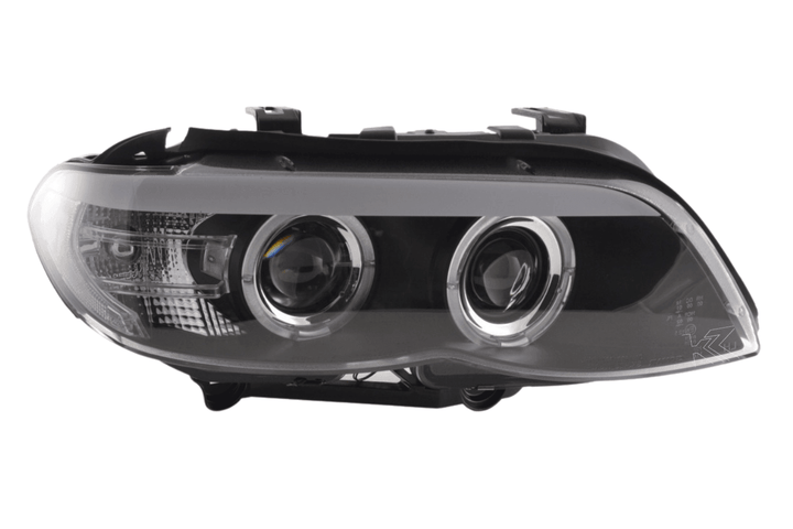 BMW X5 E53 Xenon Black Angel Eye LED Headlights (2003-2006)