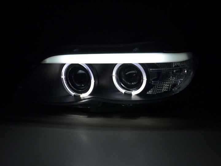 BMW X5 E53 Xenon Black Angel Eye LED Headlights (2003-2006)