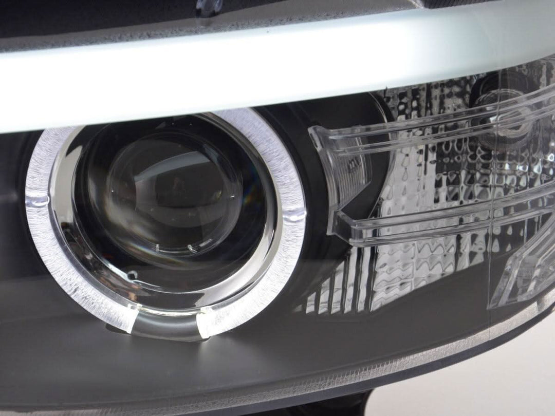 BMW X5 E53 Xenon Black Angel Eye LED Headlights (2003-2006)